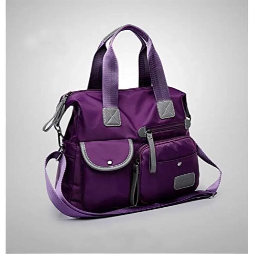 Women Oxford Cloth Waterproof Crossbody Bag Large Capacity Diaper Bag